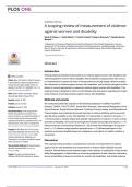 A scoping review of measurement of violence against women and disability