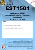 EST1501 Assignment 3 (COMPLETE ANSWERS) 2024 - DUE 31 July 2024
