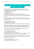 PN VATI Pharmacology Questions And Answers 2024