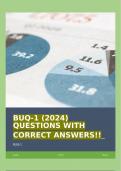 BUQ-1 (2024) QUESTIONS WITH CORRECT ANSWERS!!