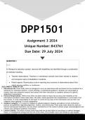 DPP1501 Assignment 3 (ANSWERS) 2024 - DISTINCTION GUARANTEED