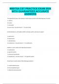 NBSTSA CST PRACTICE EXAM 2024 WITH GUARANTEED ACCURATE ANSWERS