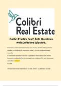 Colibri Practice Test/ 140+ Questions with Definitive Solutions.   