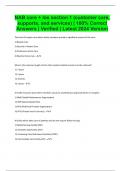 NAB core + los section 1 (customer care, supports, and services) | 100% Correct Answers | Verified | Latest 2024 VersionNAB core + los section 1 (customer care, supports, and services)  100% Correct Answers  Verified  Latest 2024 Version