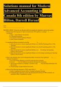 Solutions manual for Modern Advanced Accounting in Canada 8th edition by Murray Hilton, Darrell Herauf 