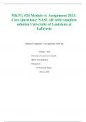 MKTG 524 Module 4: Assignment 2024– Case Questions: NASCAR with complete solution University of Louisiana at Lafayette