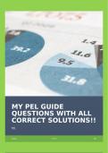 MY PEL GUIDE QUESTIONS WITH ALL CORRECT SOLUTIONS!!