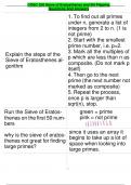 COSC 320 Sieve of Eratosthenes and Bit Flipping Questions And Answers