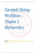 Campbell Biology  9th Edition - Chapter 2  Biochemistry