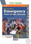 Test Bank for Nancy Caroline’s Emergency Care in the Streets 8th Edition by Nancy L. Caroline, American Academy of Orthopaedic Surgeons (AAOS)- Complete, Detailed and Latest Test Bank. Chapter 1 included. Full Document (1-53) to be Downloaded on Provided 