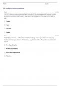 WGU D119 PEDIATRIC PRIMARY CARE QUESTIONS WITH 100% CORRECT ANSWERS!!