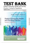 Test Bank for Public / Community Health and Nursing Practice Caring for Populations 3rd Edition By Christine L. Savage (Complete 51 Chapters)