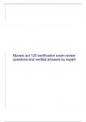 Mpoetc act 120 certification exam review questions and verified answers by expert