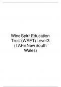 Wine Spirit Education Trust (WSET) Level 3 (TAFE New South Wales)