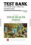 Test Bank for Your Health Today: Choices in a Changing Society 9th Edition by Michael Teague, David Rosenthal and Sara Mackenzie (Complete 18 Chapters)