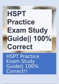 HSPT Practice Exam Study Guide|| 100% Correct