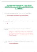 15 HOUR NATIONAL USPAP FINAL EXAM  QUESTIONS AND ANSWERS VERIFIED GRADED  A+ ALREADLY  In a written mass appraisal report prepared under STANDARD 6, what is the purpose of a signed  certification?   It serves as an appraiser's acknowledgement of his o