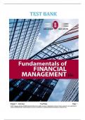 Test Bank for Fundamentals of Financial Management 15th Edition by Eugene F. Brigham, Joel F. Houston - Complete, Detailed and Latest Test Bank. All Chapters (1-21) included.