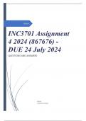 INC3701 Assignment 4 2024 (867676) - DUE 24 July 2024