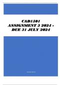 CAD1501 Assignment 3 2024 - DUE 31 July 2024