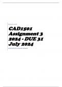 CAD1501 Assignment 3 2024 - DUE 31 July 2024