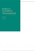 HANDBOOK OF GERIATRIC ASSESSMEN