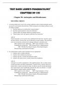 LEHNE’S PHARMACOLOGY TEST BANK |CHAPTERS 96-100|