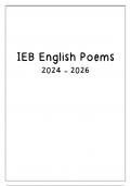 IEB Poems 2025