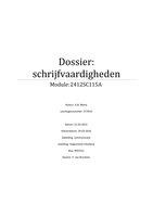 dossier: schrijfvaarigheden 7,5