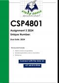 CSP4801 Assignment 3 (QUALITY ANSWERS) 2024