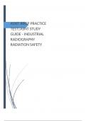 ASNT IRRSP PRACTICE TEST|ASNT STUDY GUIDE - INDUSTRIAL RADIOGRAPHY RADIATION SAFETY