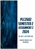 PLC2602 Assignment 2 Semester 2 2024 | Due  16 September 2024