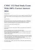 CMSC 132 Final Study Exam With 100% Correct Answers 2024