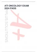 ATI ONCOLOGY EXAM 2024 PASS