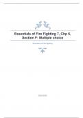 Essentials of Fire Fighting 7, Chp 6, Section F: Multiple choice verified