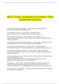  IBCLC Exam Questions And Answers 100% Guaranteed Success.