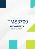 TMS3709 Assignment 4 2024| Due 31 July 2024