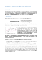 H13 Inleiding tot de Algemene Economie (Werkloosheid, inflatie en de Phillips-curve)