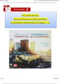 Solution Manual For Advanced Financial Accounting 13th Edition By Christensen, Cottrell & Budd, All Chapters 1 - 20 Complete, 100 % Verified