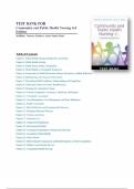 Test Bank for Community and Public Health Nursing 3rd Edition Rosanna DeMarco; Judith Healey-Walsh Chapter 1-25 Complete Guide A+