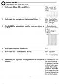 QUANT TEST #2 QUESTIONS & ANSWERS 100% CORRECT!!