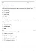 ALBERTA COLLEGE OF PARAMEDICS EXAM 2024 QUESTIONS WITH 100% CORRECT SOLUTIONS!!