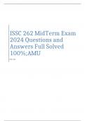 ISSC 262 MidTerm Exam 2024 Questions and Answers Full Solved 100%;AMU