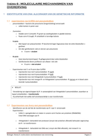 biogenie 6.2- HST 6 - moleculaire mechanismen van overerving