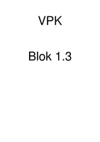VPK 1.3 Digicolleges/Hoorcolleges/Werkcolleges