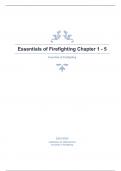 Essentials of Firefighting Chapter 1 - 5 fully solved