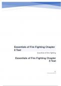 Essentials of Fire Fighting Chapter 8 Test with answers