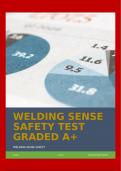 WELDING SENSE SAFETY TEST GRADED A+