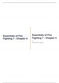 Essentials of Fire Fighting 7 - Chapter 4 fully solved rated A+