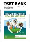 Test Bank For Community Public Health Nursing-Promoting the Health of Populations 8th Edition (McEwen, 2024) | All Chapters 1-34| Complete Latest Guide.